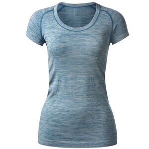Lululemon Swiftly Tech Short Sleeve Scoop Heathered Tofino Teal Size 4